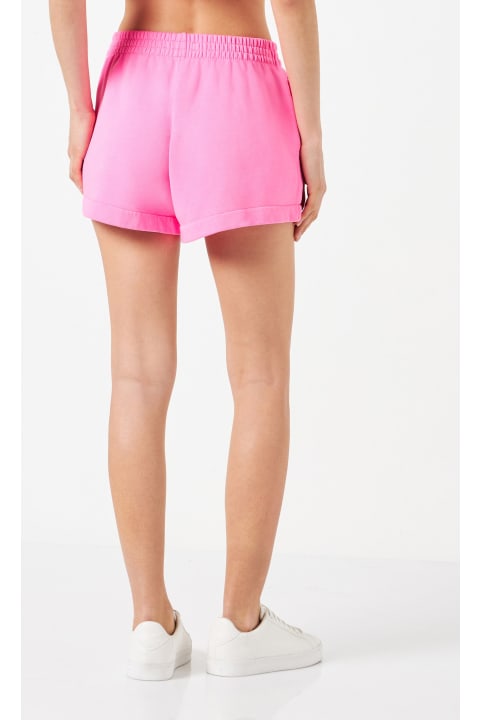 Homeware MC2 Saint Barth Woman Fluo Pink Cotton Short Pants