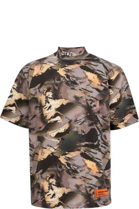 メンズ HERON PRESTONのトップス HERON PRESTON Camouflage Print T-shirt