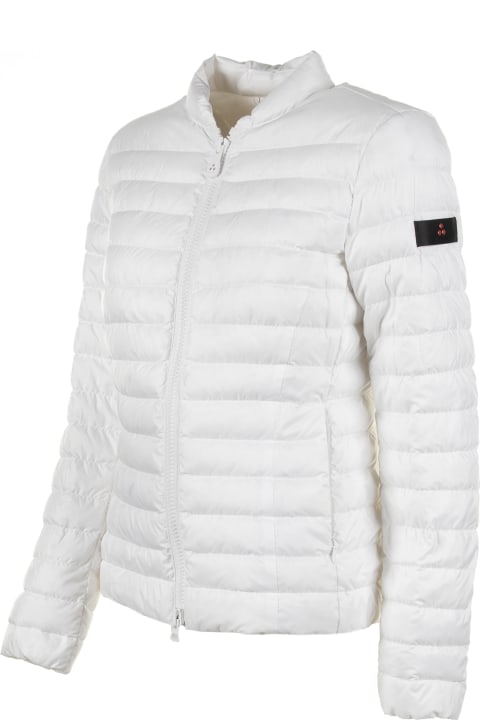 Peuterey Clothing for Women Peuterey White Quilted Down Jacket With Zip