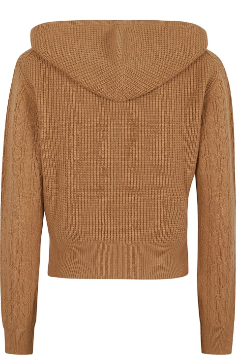 Sweaters for Women Victoria Beckham Hooded Pointelle Jumper