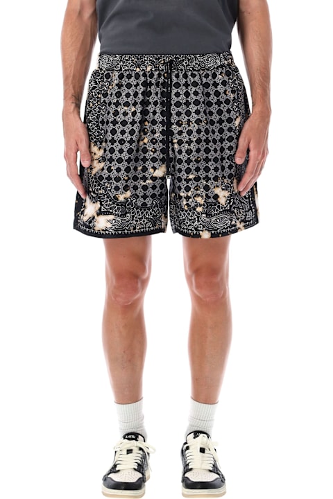 Homeware AMIRI Amiri Bleach Bandana Print Silk Shorts
