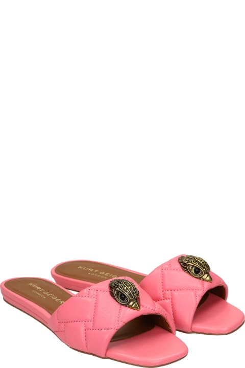 Kensington Flats In Rose-pink Leather