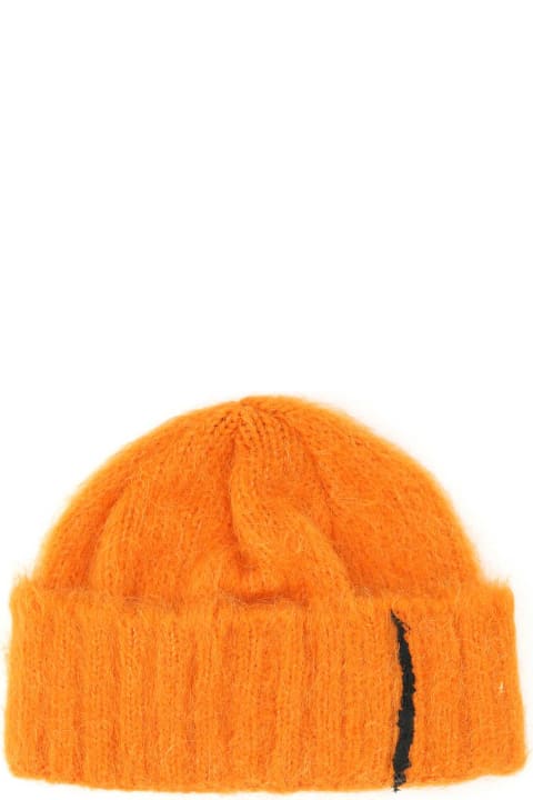 Ader Error Hi-Tech Accessories for Men Ader Error Orange Alpaca Blend Rivington Beanie Hat