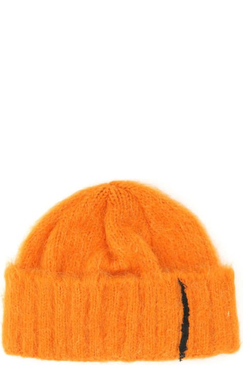 メンズ Ader Errorのデジタルアクセサリー Ader Error Orange Alpaca Blend Rivington Beanie Hat