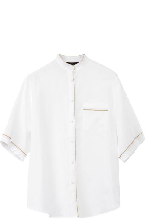 Fashion for Women Fabiana Filippi White Linen Shirt
