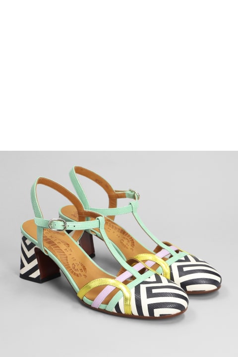 Chie Mihara Shoes for Women Chie Mihara Fendy Sandals In Green Leather