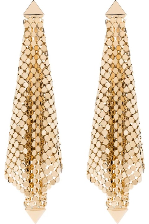 Jewelry for Women Paco Rabanne Gold Mesh Drop Earrings