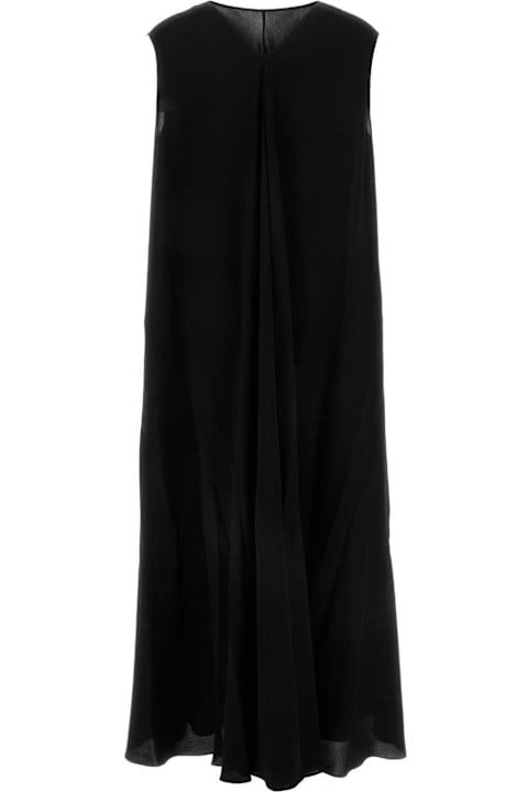 The Row for Women The Row Black Crepe Palau Dress