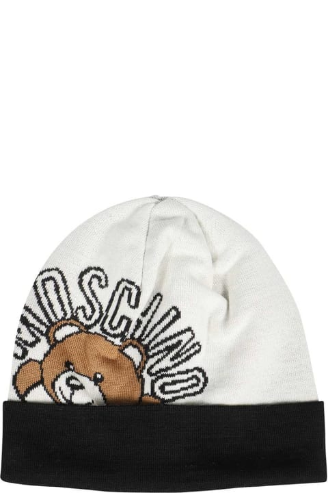 Moschino Hats for Women Moschino Logo Wool Beanie