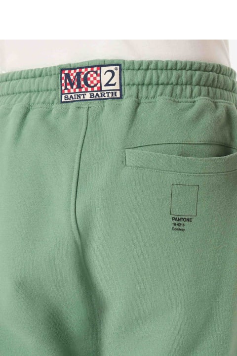 MC2 Saint Barth Men MC2 Saint Barth Military Green Track Pants | Pantone Special Edition