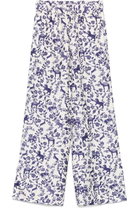 Alberto Biani for Men Alberto Biani Printed Silk Trousers