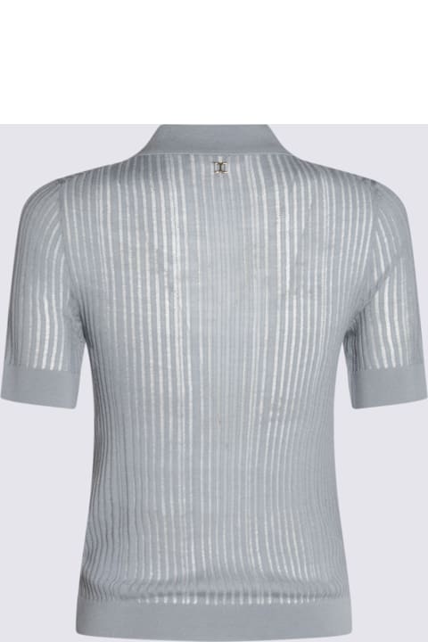 الملابس لـ السيدات Chloé Blue Polo Shirt