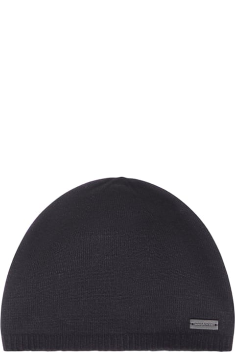 Saint Laurent Hats for Women Saint Laurent Logo Patch Beanie