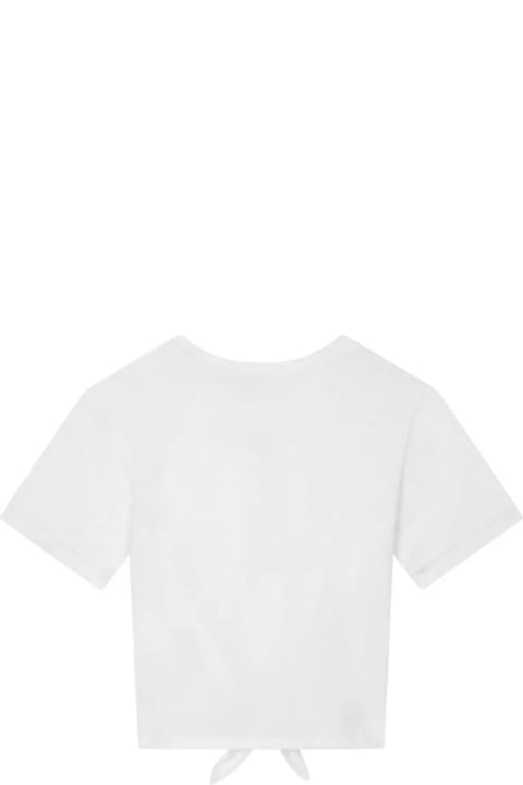 ガールズのセール Dolce & Gabbana White T-shirt With Dg Metal Logo
