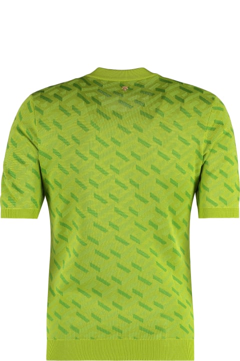 Homeware Versace Knitted Silk-blend T-shirt