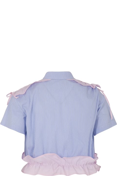 ガールズ MSGMのシャツ MSGM Camicia A Righe