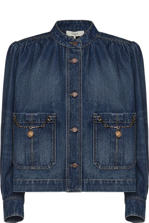 Homeware Chloé Ruffled Denim Jacket