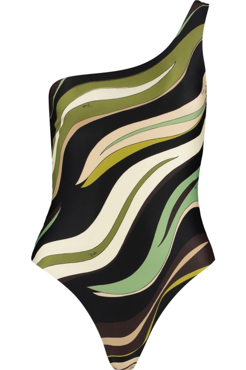 Pucci Swimwear for Women Pucci One-shoulder Swimsuit