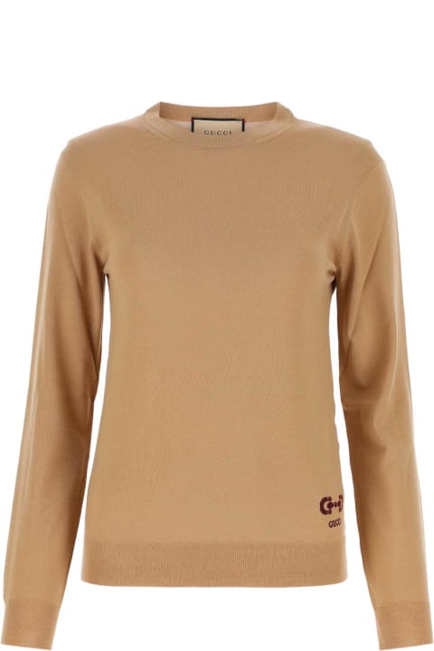 Fashion for Women Gucci Camel Wool Sweater