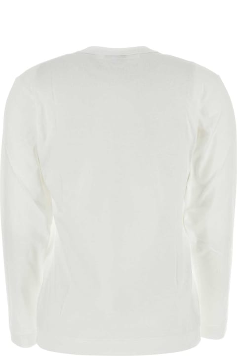 Homeware Comme des Garçons Play White Cotton T-shirt