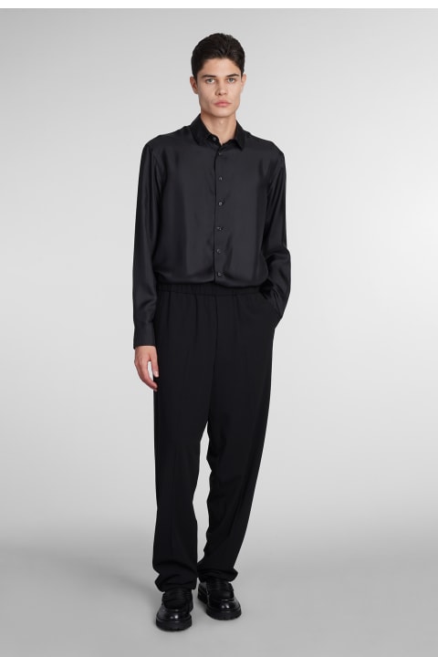 Giorgio Armani for Men Giorgio Armani Shirt In Black Silk