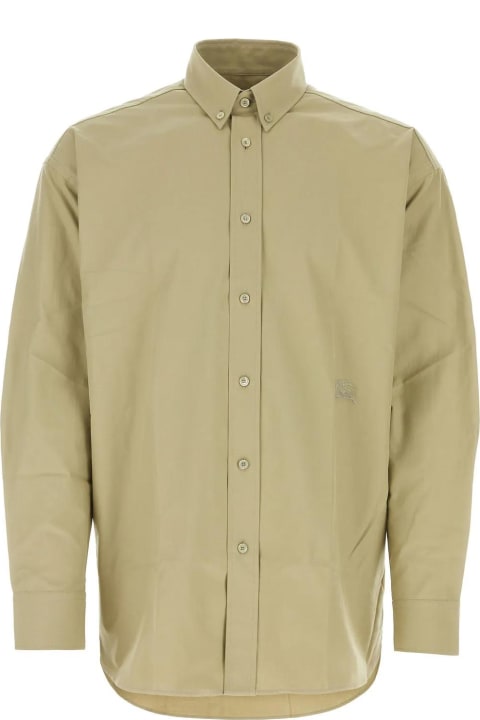 Burberry for Men Burberry Army Green Oxford Shirt