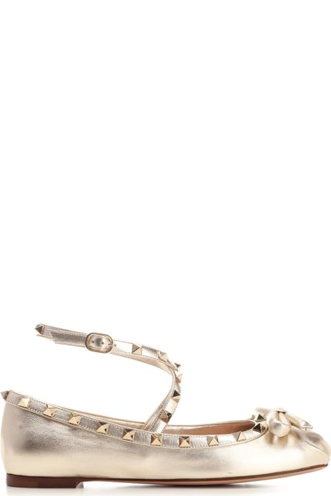 أحذية مسطحة لـ السيدات Valentino Garavani Rockstud Ballerina