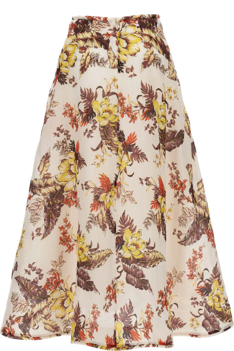 ウィメンズ Zimmermannのスカート Zimmermann 'matchmaker Floral Flare' Skirt