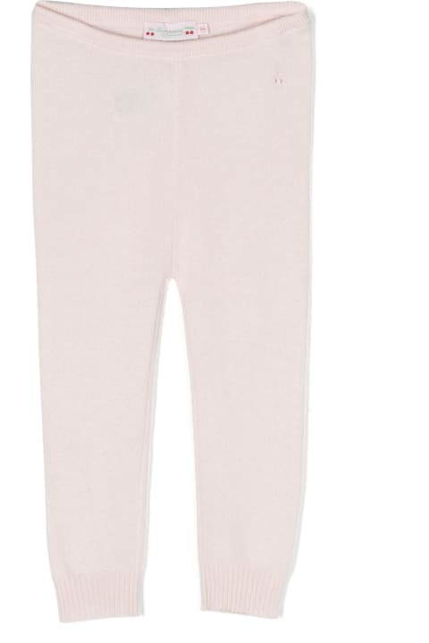 Bottoms for Baby Girls Bonpoint Pale Pink Cashmere Leggings