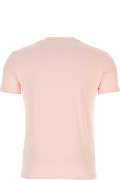 Tom Ford Topwear for Men Tom Ford Pastel Pink Stretch Cotton Blend T-shirt
