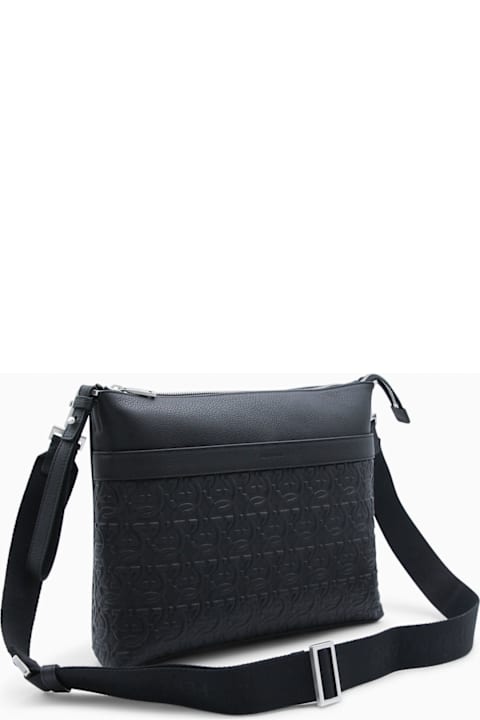Homeware Ferragamo Black Leather Crossbody Bag