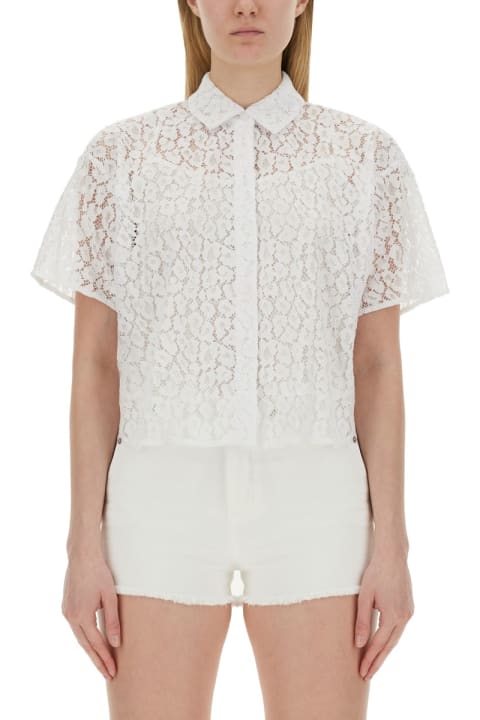 ウィメンズ Michael Kors Collectionのトップス Michael Kors Collection Lace Shirt