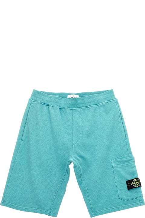 Homeware Stone Island Junior Cargo Badge Logo Bermuda Shorts