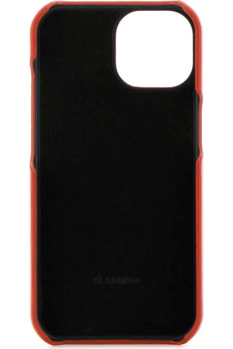 ウィメンズ デジタルアクセサリー Jil Sander Red Leather Iphone 15 Cover