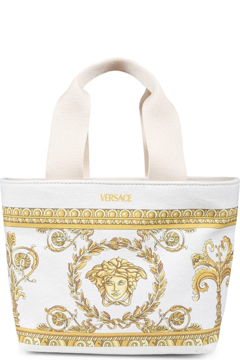 Versace for Girls Versace White Bag For Girl With Logo