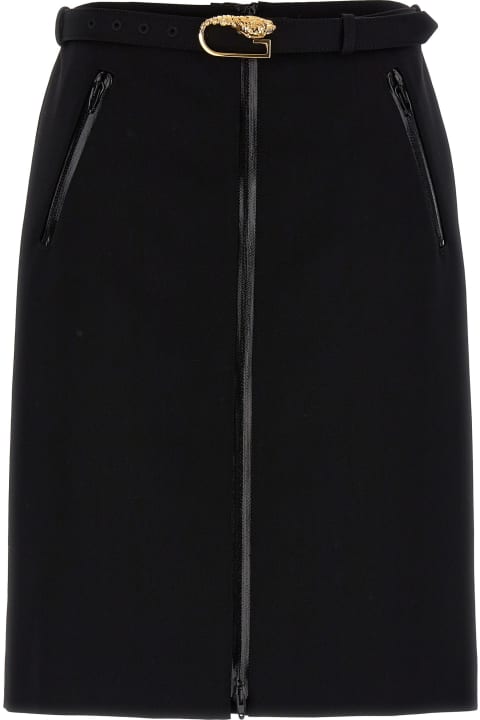 Clothing for Women Gucci Wool Skirt With Removable Belt