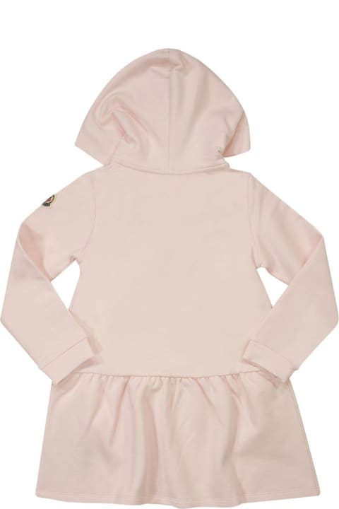 Moncler Dresses for Baby Girls Moncler Long-sleeved Hooded Dress