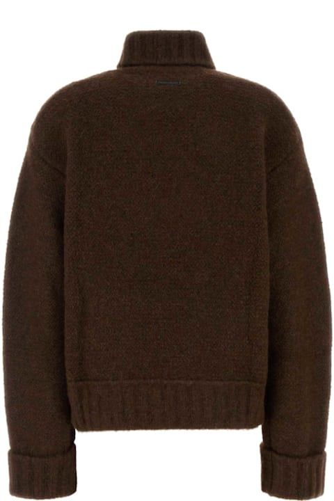 Homeware Dsquared2 Brown Stretch Alpaca Blend Sweater