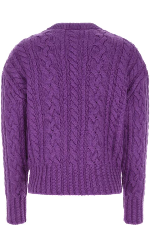 Fashion for Men Ami Alexandre Mattiussi Purple Wool Sweater