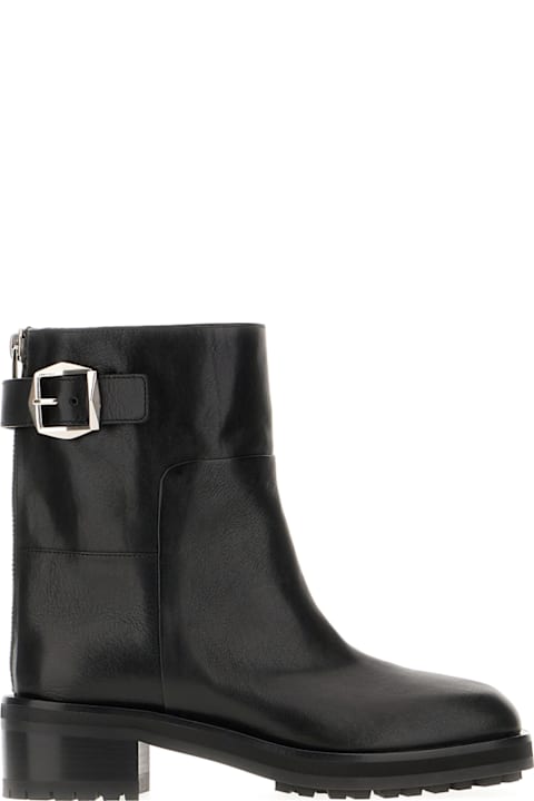 Jimmy Choo Shoes for Women Jimmy Choo Black Leather Brooklyn Ankle Boots