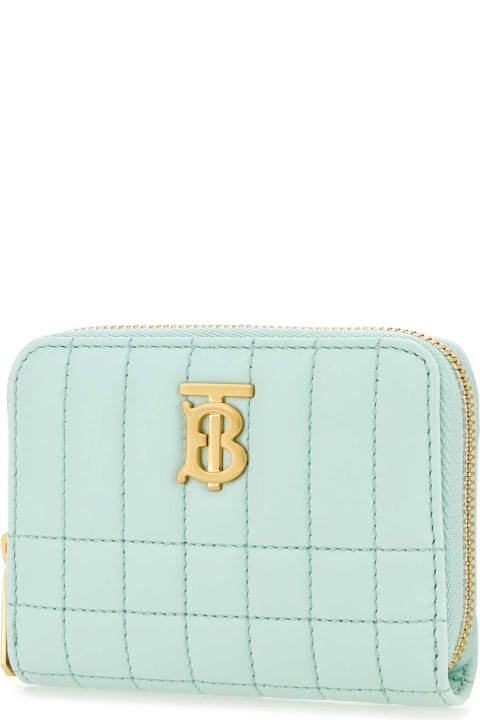 Burberry Sale for Women Burberry Pastel Light-blue Nappa Leather Lola Wallet