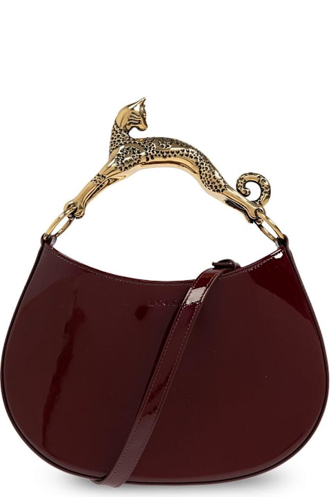 آخر صيحات الموضة من السيدات Lanvin Curve-edged Small Cat Handled Tote Bag