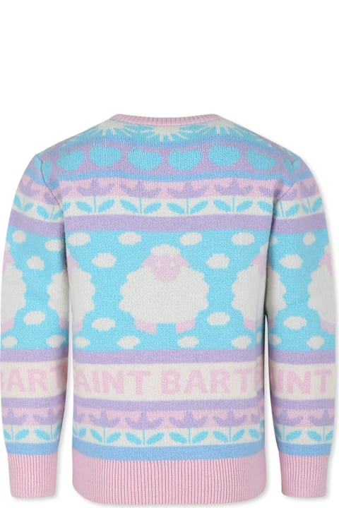Homeware MC2 Saint Barth Multicolor Sweater For Girl With Sheep