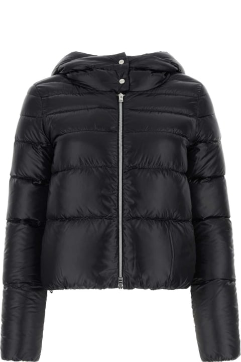 Coats & Jackets for Women Herno Black Nylon Down Jacket