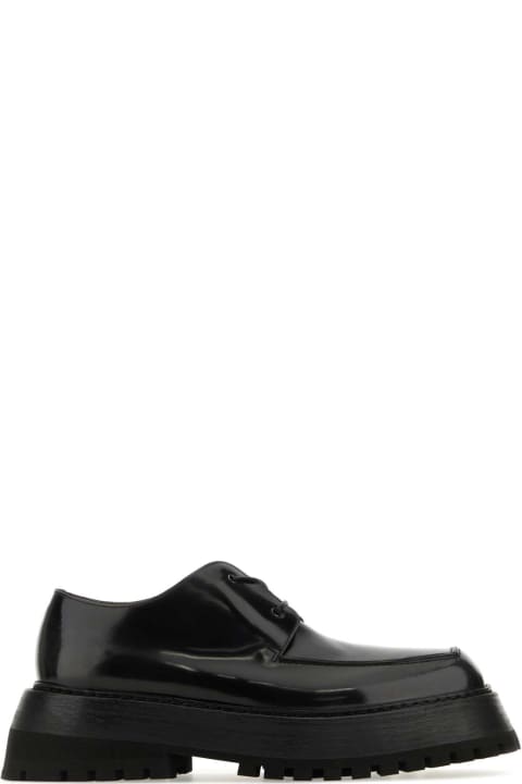 Marsell Men Marsell Black Leather Lace-up Shoes