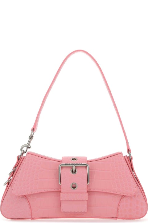 ウィメンズ Balenciagaのバッグ Balenciaga Pink Leather Lindsay M Shoulder Bag