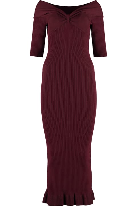 Philosophy di Lorenzo Serafini for Women Philosophy di Lorenzo Serafini Ribbed Knit Midi Dress