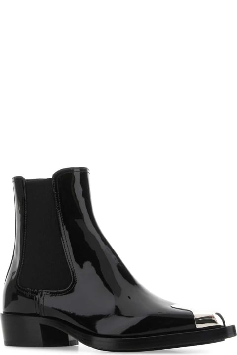 Sale for Women Alexander McQueen Black Leather Ankle Boots