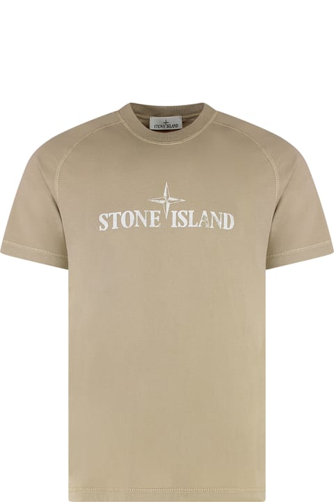 Fashion for Men Stone Island Cotton Crew-neck T-shirt