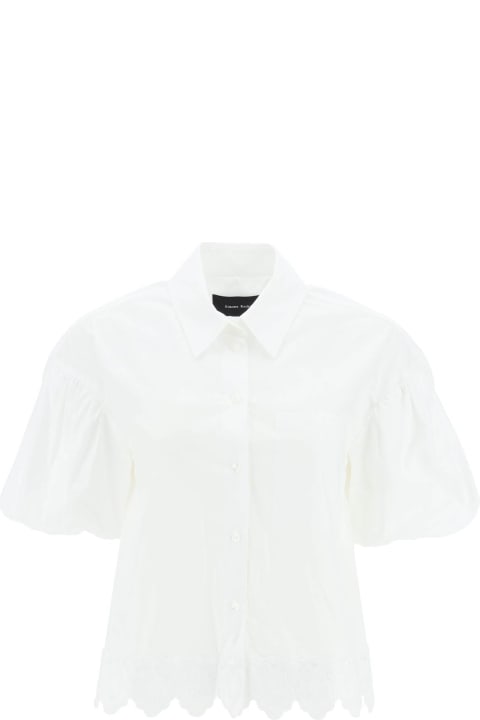Fashion for Women Simone Rocha Embroidered Cropped Shirt